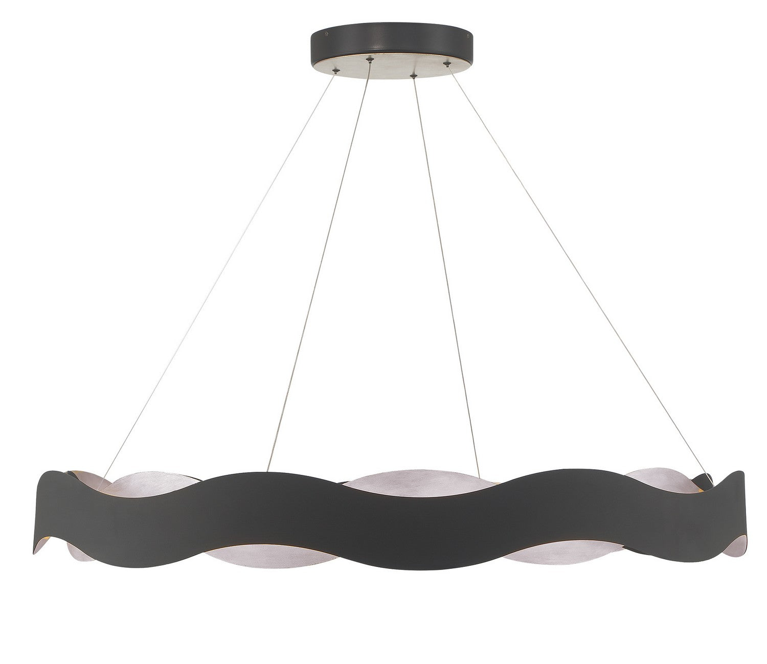 Eurofase - 46462-022 - VAUGHAN-CHD-46IN-SBM-SL - VAUGHAN - Silver-Black