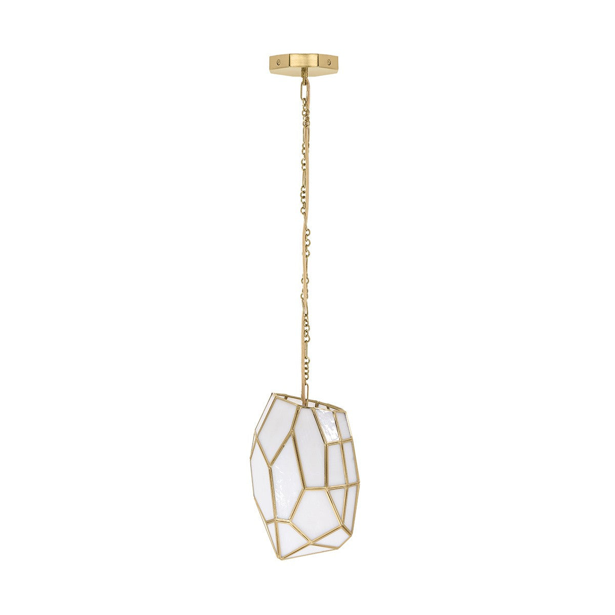 Eurofase - 46463-012 - HEERA-CHD-13IN-BR-WH - HEERA - Brass