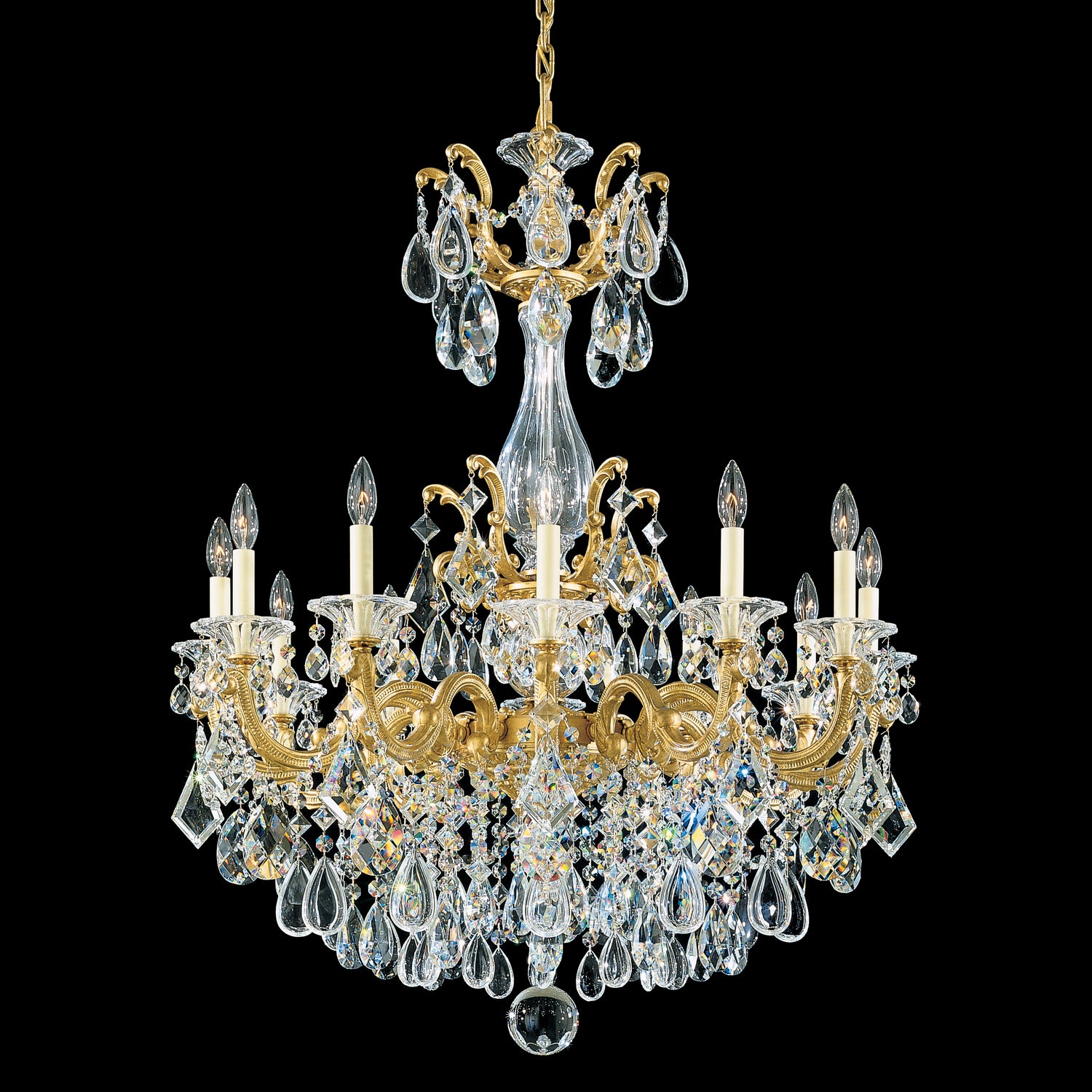 Schonbek - 5011-22 - 12 Light Chandelier - La Scala - Heirloom Gold