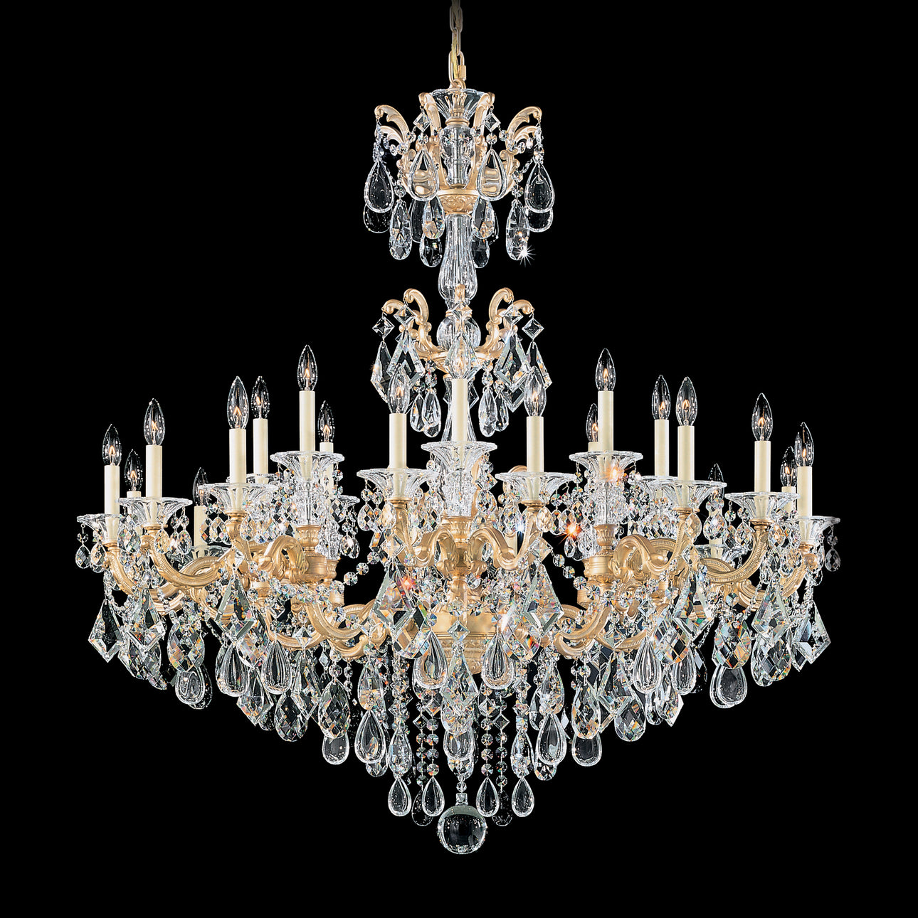 Schonbek - 5013-27 - 24 Light Chandelier - La Scala - Parchment Gold