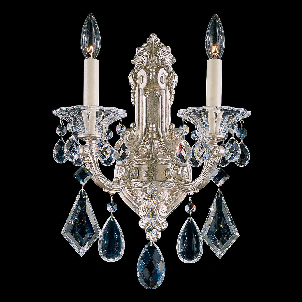 Schonbek - 5070-48 - Two Light Wall Sconce - La Scala - Antique Silver