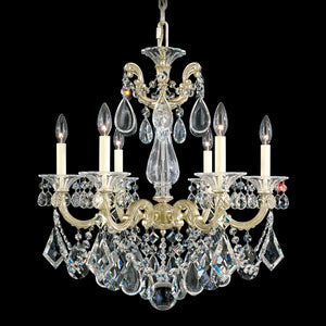 Schonbek - 5072-48 - Six Light Chandelier - La Scala - Antique Silver