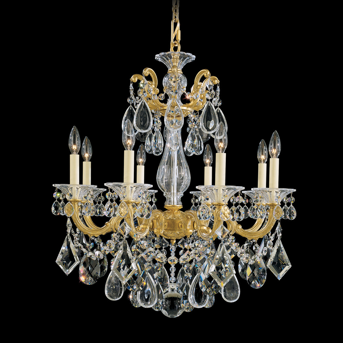 Schonbek - 5073-22 - Eight Light Chandelier - La Scala - Heirloom Gold