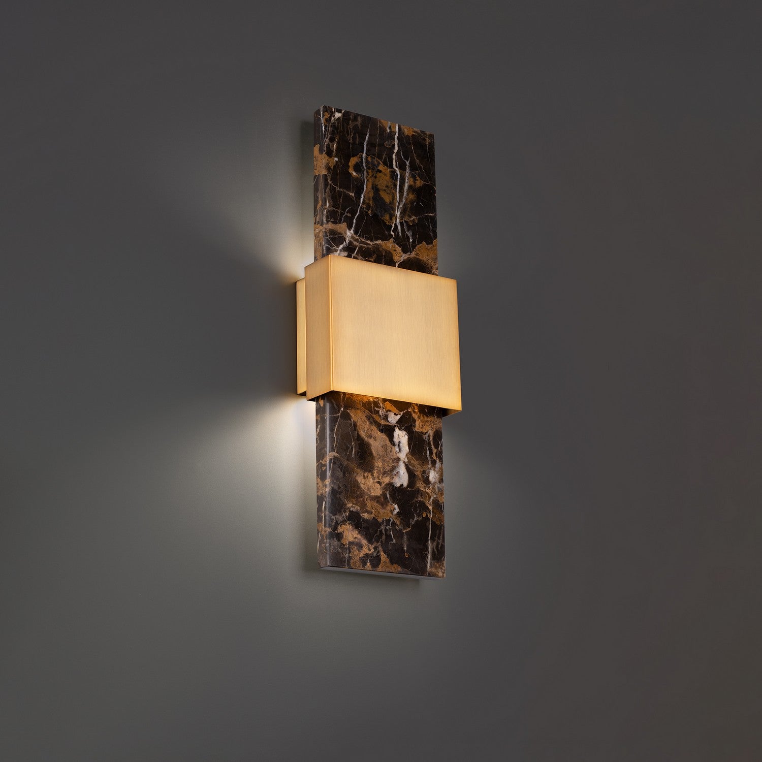 Modern Forms - WS-50324-BK/AB - LED Wall Sconce - Mercer - Black & Aged Brass