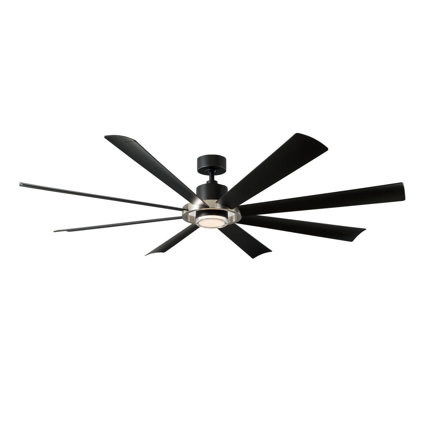 Modern Forms Fans - FR-W2303-72L-BN/MB - 72"Ceiling Fan - Aura - Brushed Nickel/Matte Black