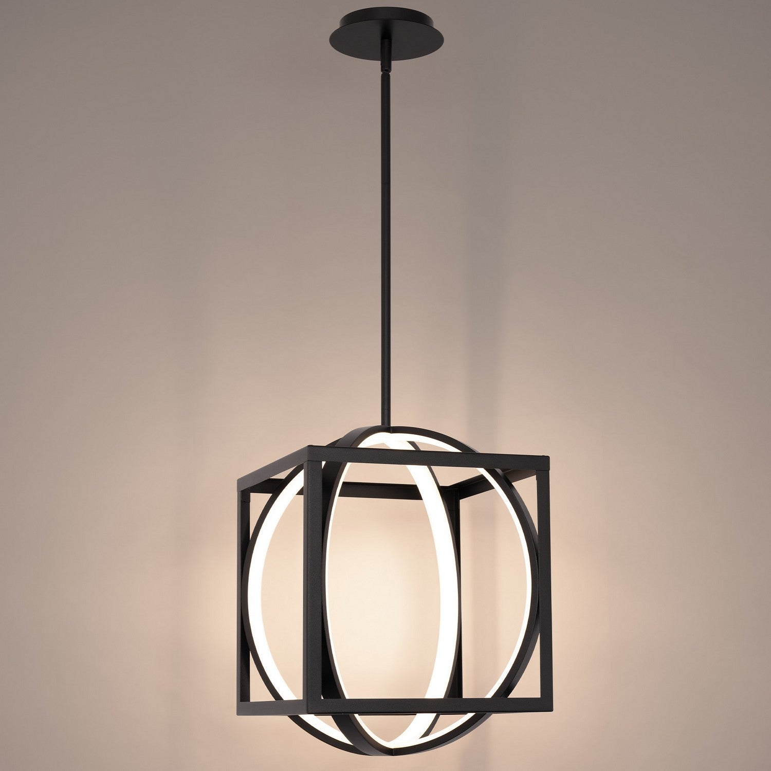 W.A.C. Lighting - PD-57317-BK - LED Pendant - Geometrix - Black