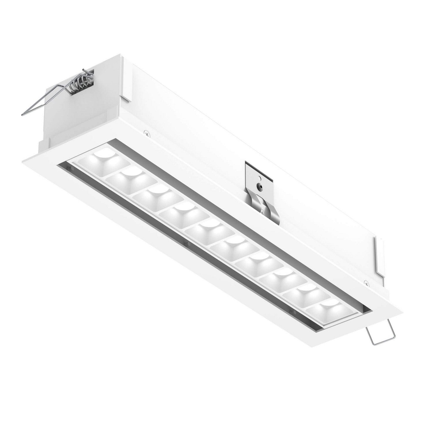 Dals - MSL10G-CC-AWH - Recessed Linear with 10 Mini Swivel Spot Lights - White