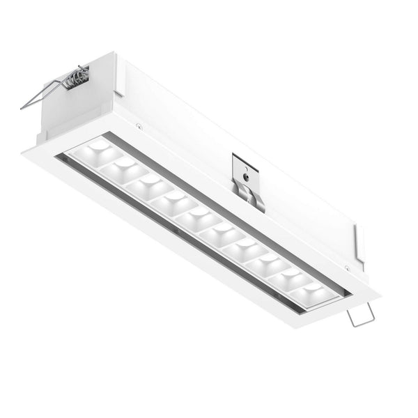 Dals - MSL10G-CC-AWH - Recessed Linear with 10 Mini Swivel Spot Lights - PinPoint - AWH