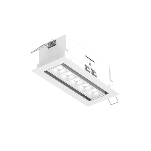 Dals - MSL5G-CC-AWH - Recessed Linear with 5 Mini Swivel Spot Lights - White