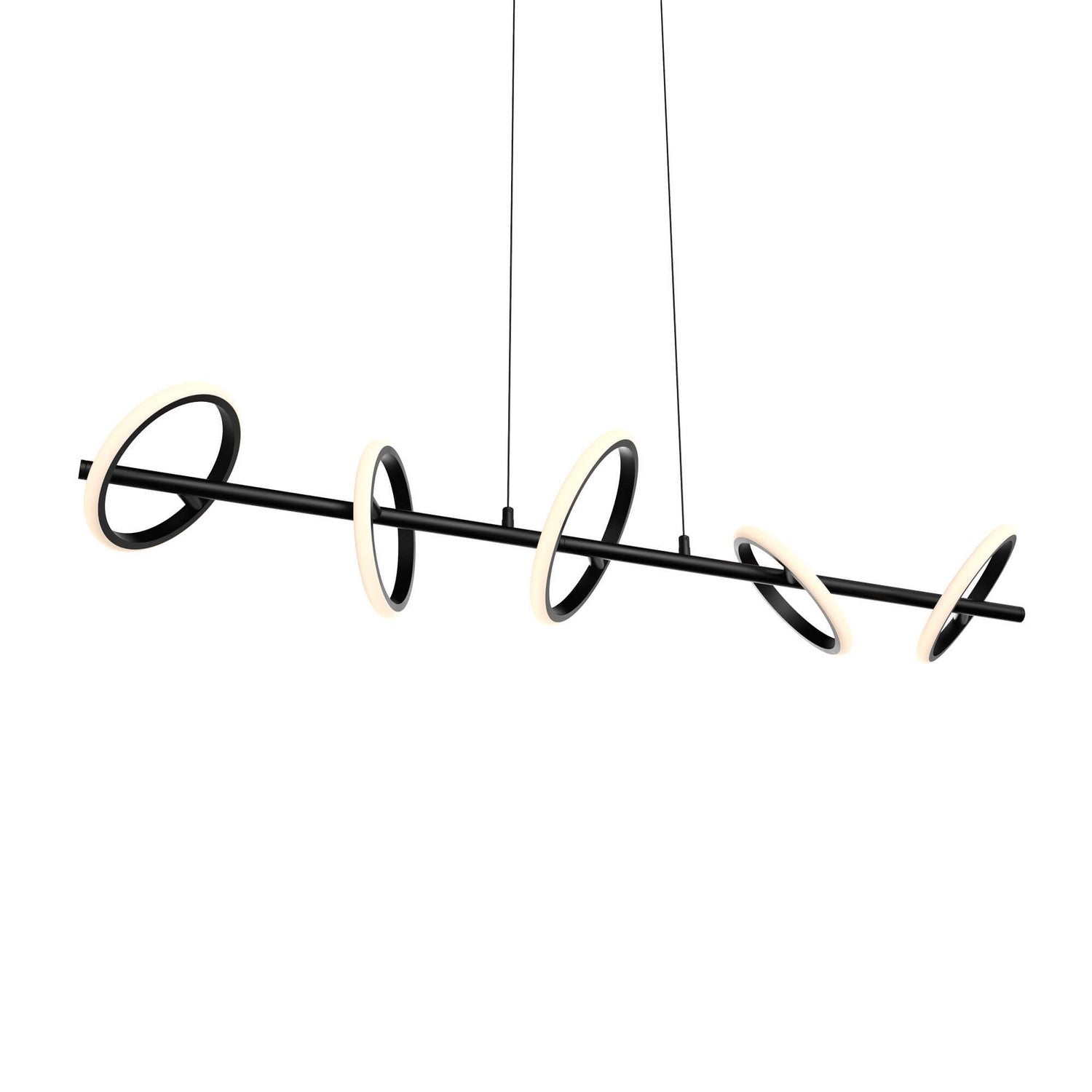 Dals - RRPD5-CC-BK - Five Light Linear Pendant - Black