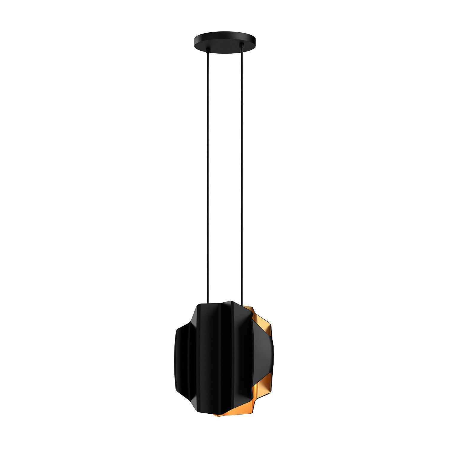 Kuzco Lighting - PD58014-BK/GD - Two Light Pendant - Akira - Black/Gold