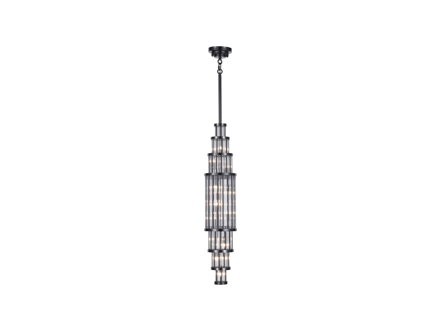 Avenue Lighting - HF1926-GM - Pendant - Waldorf - Polished Gunmetal