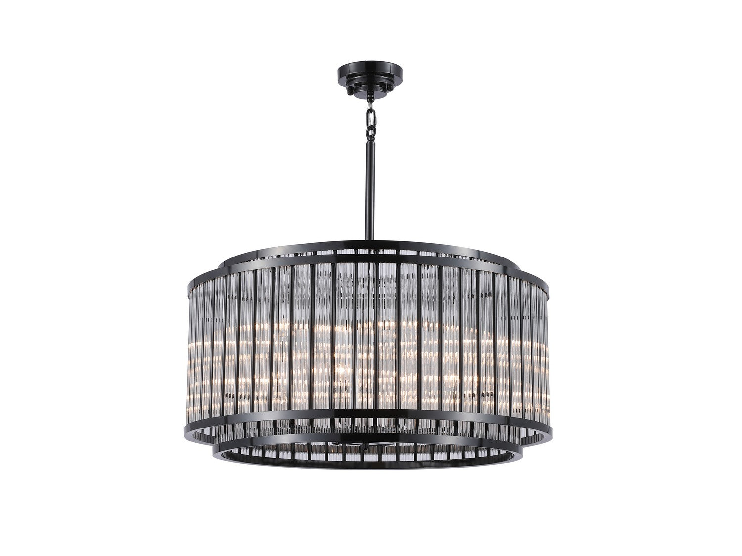 Avenue Lighting - HF1928-GM - 12 Light Chandelier - Waldorf - Polished Gunmetal
