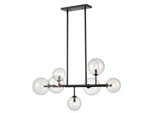 Avenue Lighting - HF4207-BK - Seven Light Chandelier - Delilah - Black