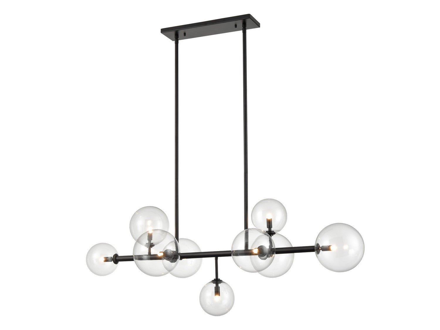 Avenue Lighting - HF4209-BK - Nine Light Chandelier - Delilah - Black