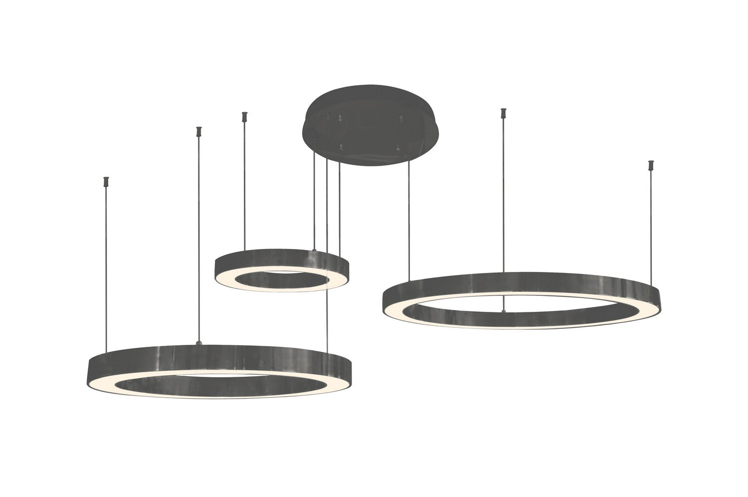 Avenue Lighting - HF4443-BK - LED Chandelier - Aria - Polished Black Gunmetal Chrome