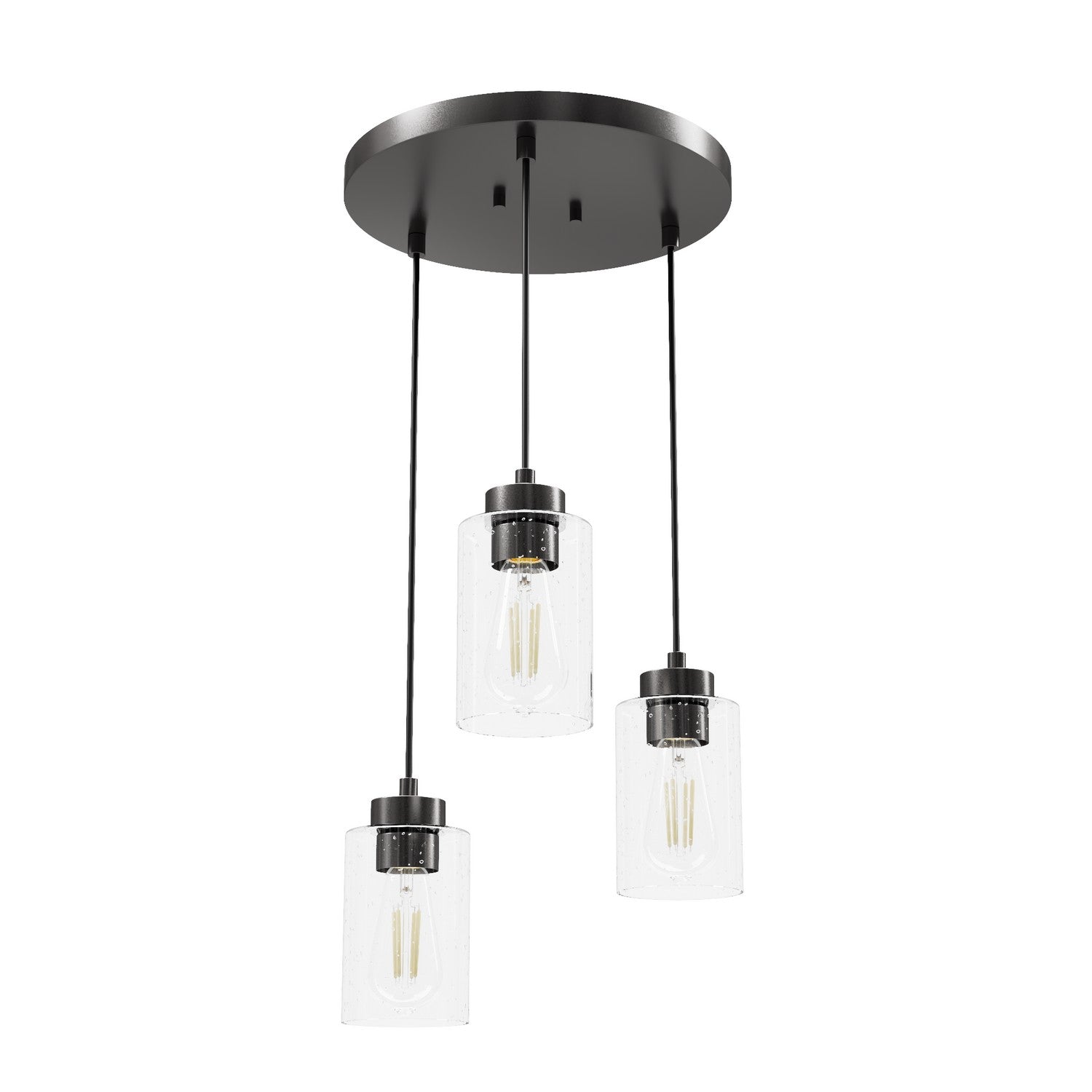 Hunter - 13064 - Three Light Pendant - Hartland - Noble Bronze