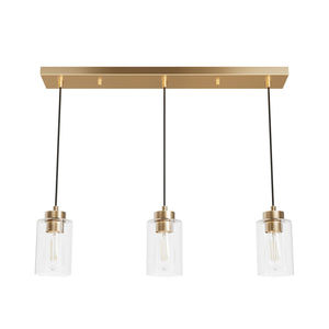 Hunter - 13069 - Three Light Pendant - Hartland - Alturas Gold