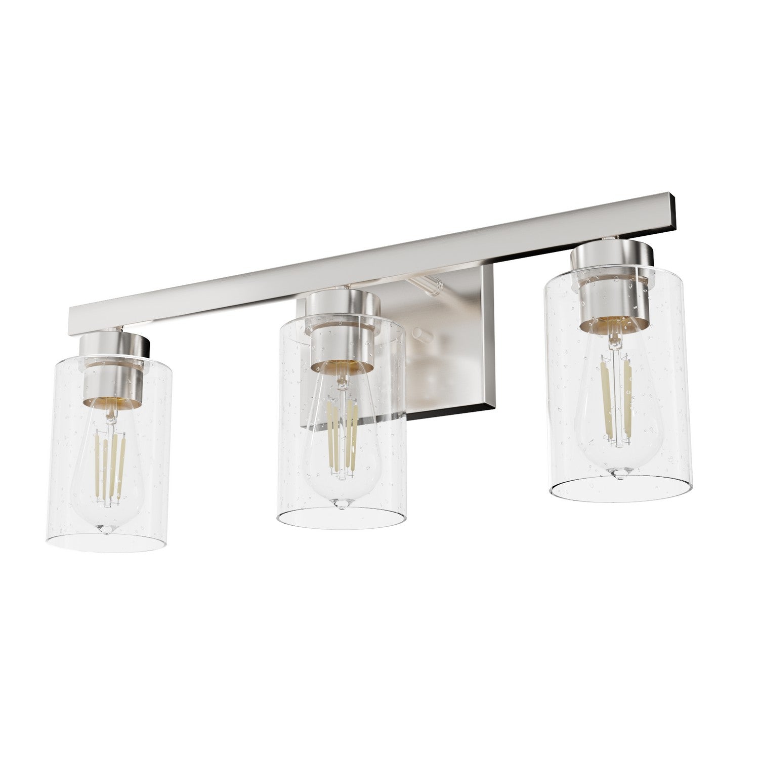 Hunter - 13077 - Three Light Bathroom Vanity - Hartland - Brushed Nickel