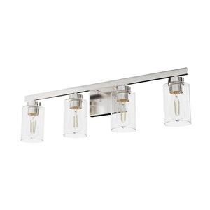Hunter - 13080 - Four Light Bathroom Vanity - Hartland - Brushed Nickel