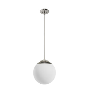 Hunter - 19848 - One Light Pendant - Hepburn - Brushed Nickel
