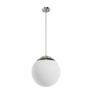 Hunter - 19851 - Three Light Pendant - Hepburn - Brushed Nickel