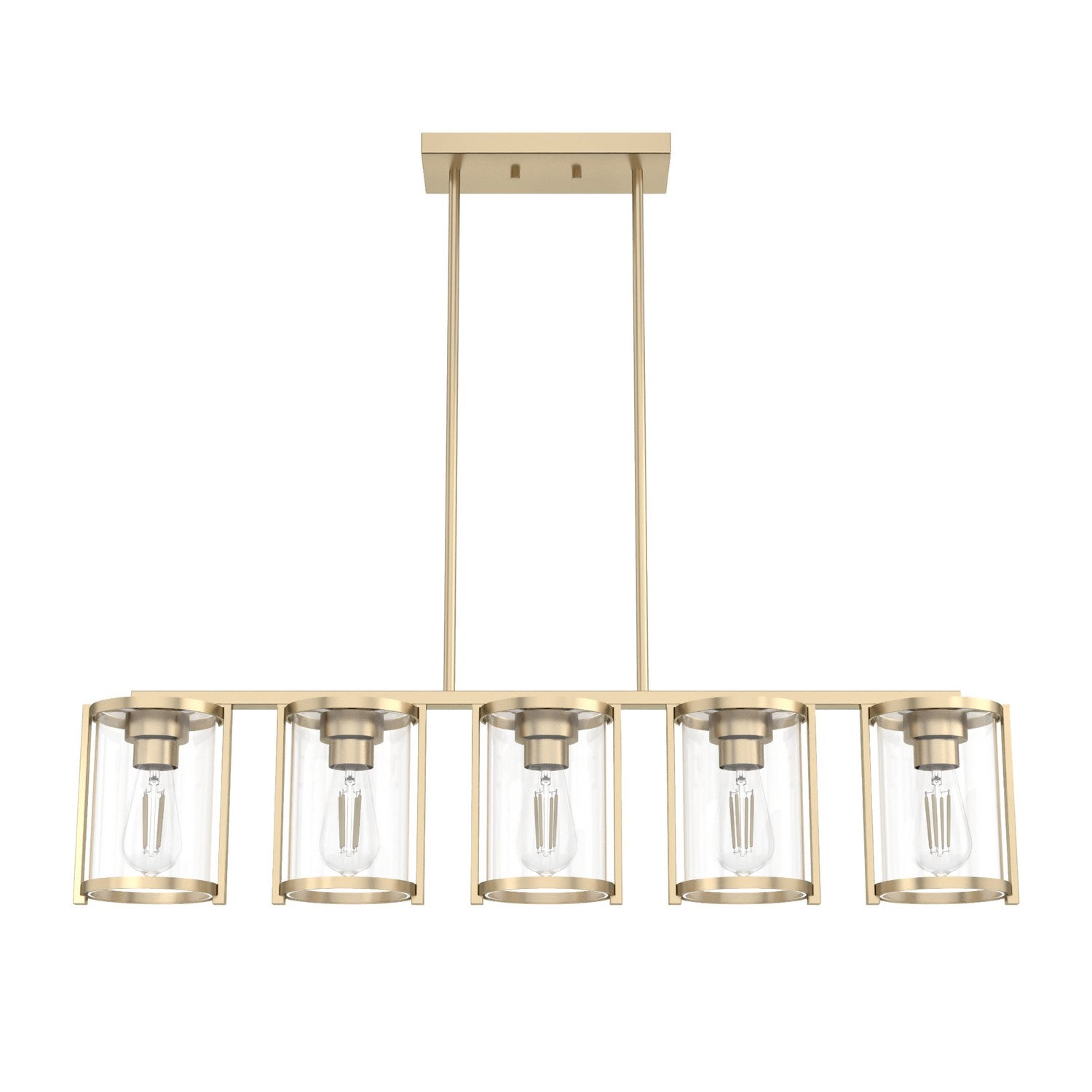 Hunter - 48014 - Five Light Chandelier - Astwood - Alturas Gold