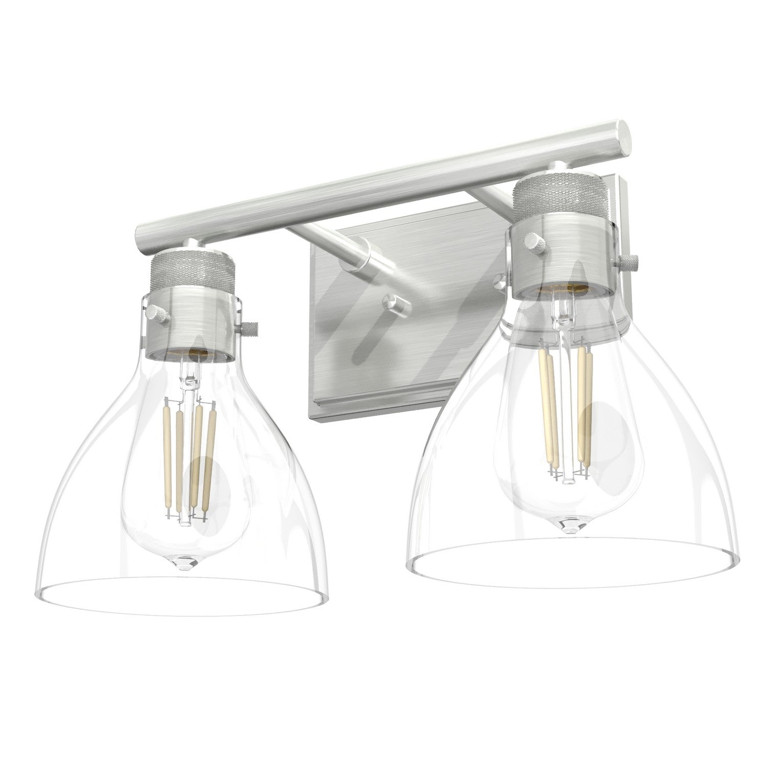 Hunter - 48033 - Two Light Bathroom Vanity - Van Nuys - Brushed Nickel