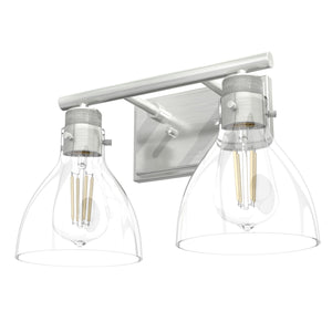 Hunter - 48033 - Two Light Bathroom Vanity - Van Nuys - Brushed Nickel