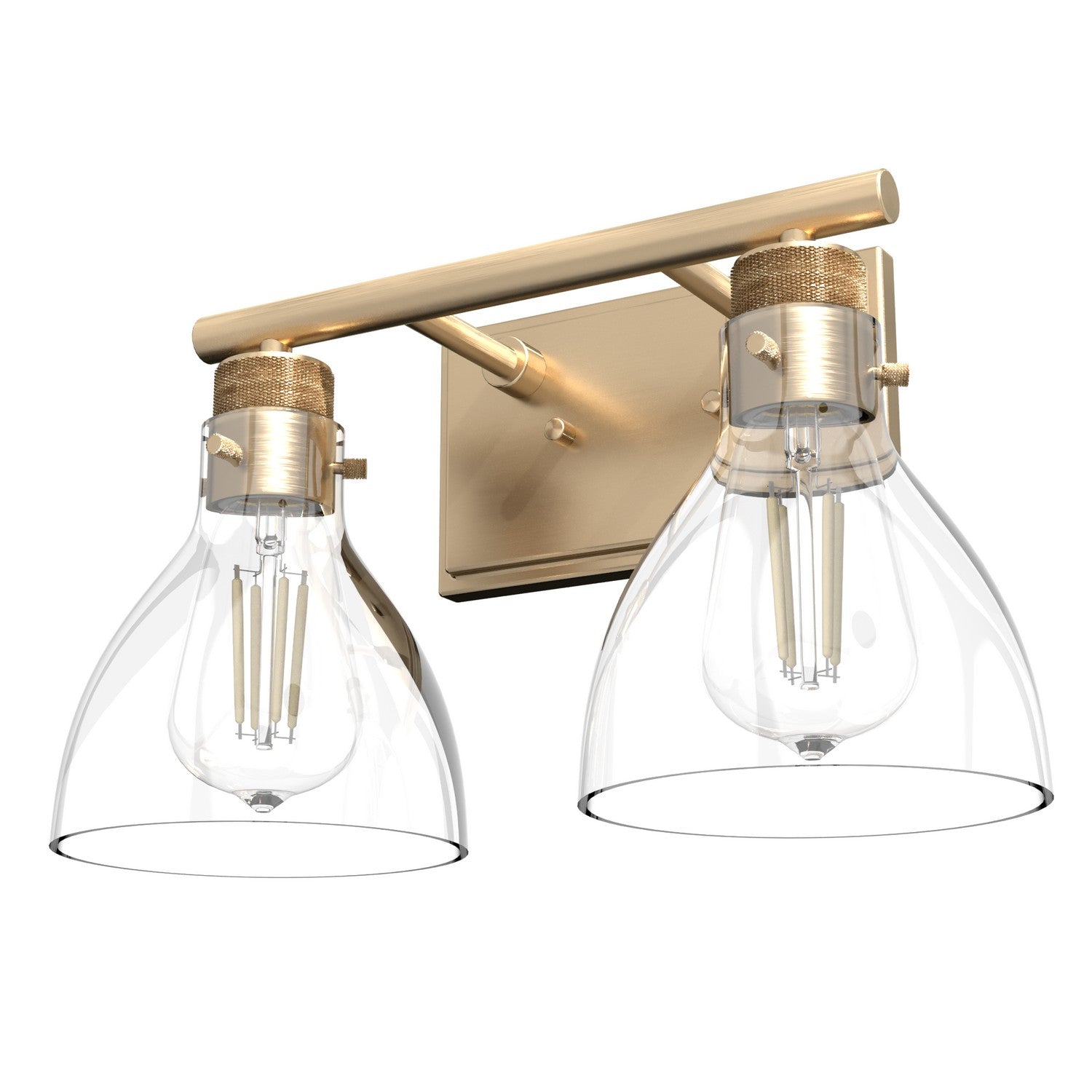 Hunter - 48034 - Two Light Bathroom Vanity - Van Nuys - Alturas Gold