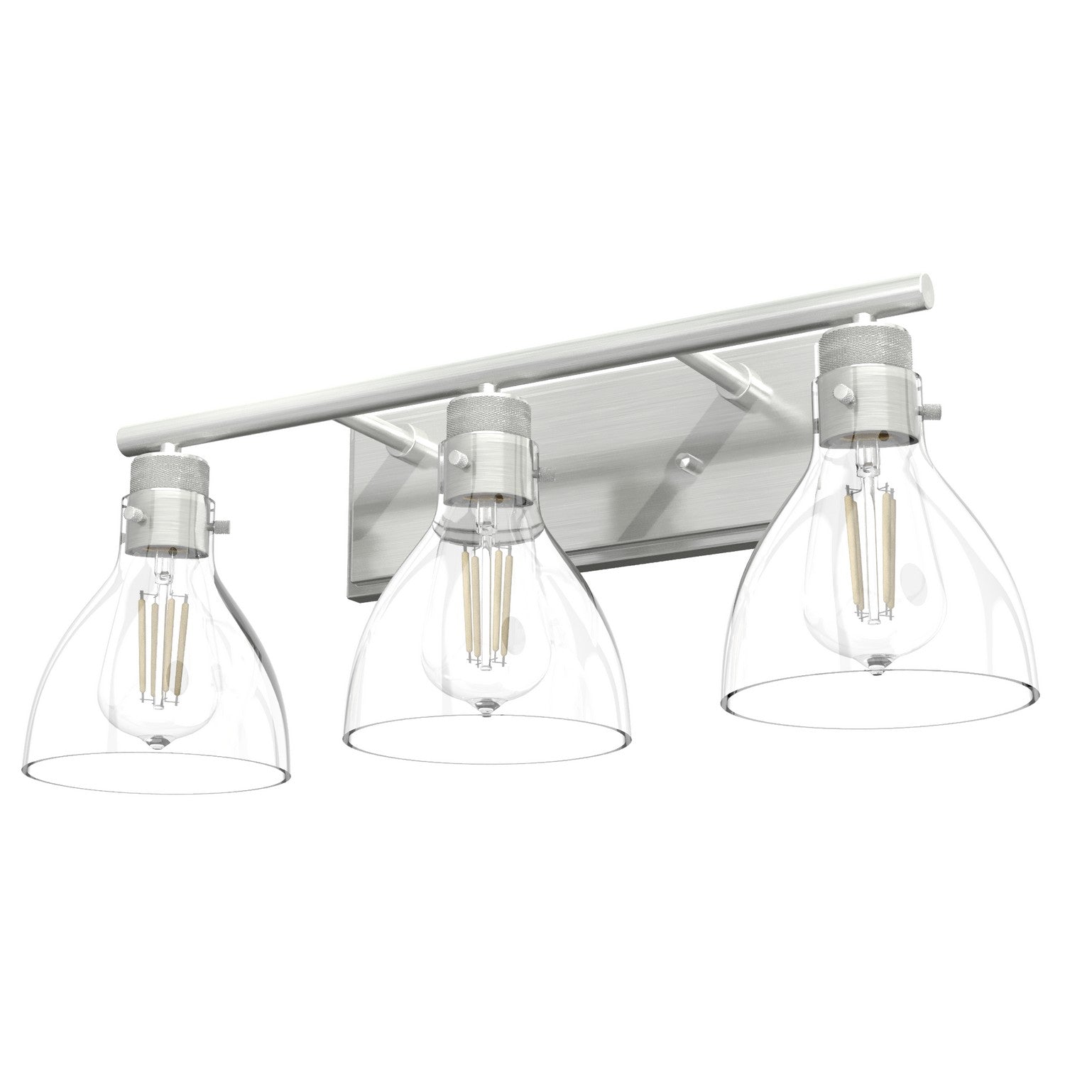 Hunter - 48036 - Three Light Bathroom Vanity - Van Nuys - Brushed Nickel