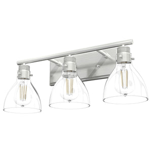 Hunter - 48036 - Three Light Bathroom Vanity - Van Nuys - Brushed Nickel