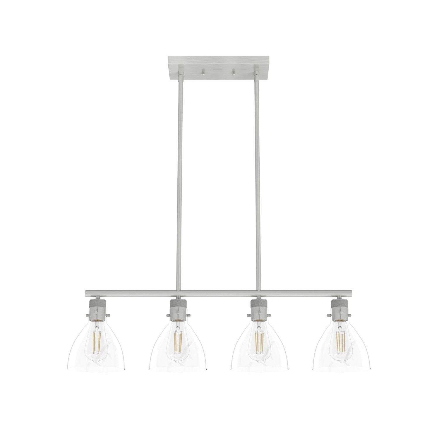 Hunter - 48038 - Four Light Chandelier - Van Nuys - Brushed Nickel