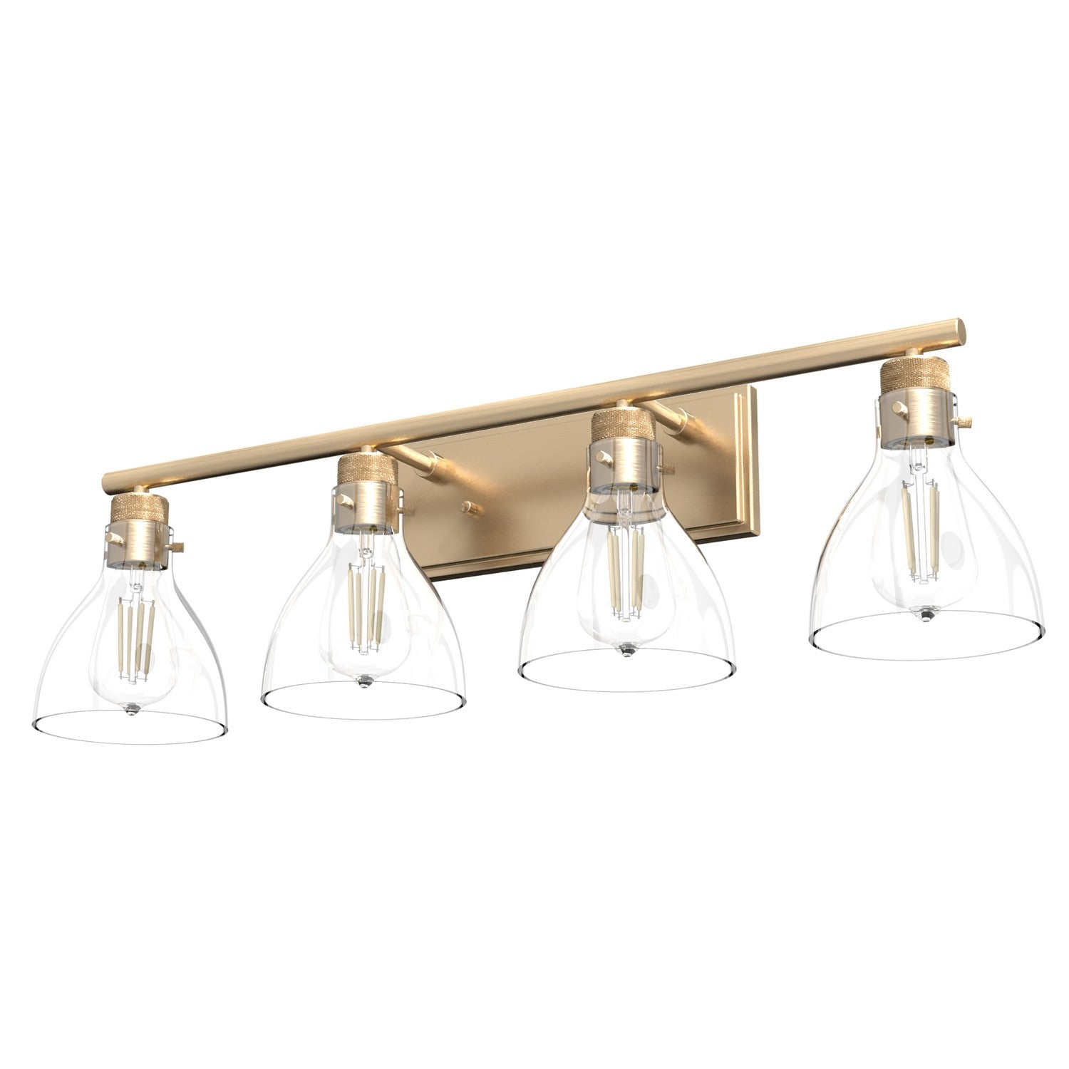 Hunter - 48039 - Four Light Bathroom Vanity - Van Nuys - Alturas Gold