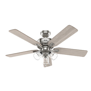 Hunter - 51596 - 52" Ceiling Fan - Rosner - Brushed Nickel