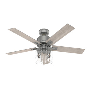 Hunter - 52310 - 52" Ceiling Fan - Techne - Matte Silver