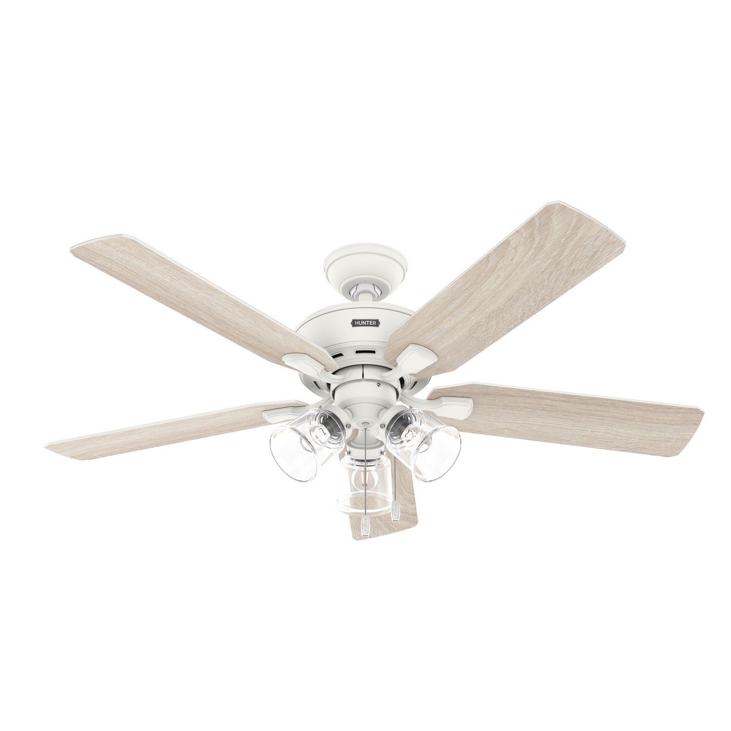 Hunter - 52344 - 52" Ceiling Fan - Rosner - Matte White