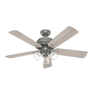 Hunter - 52382 - 52" Ceiling Fan - Shady Grove - Matte Silver