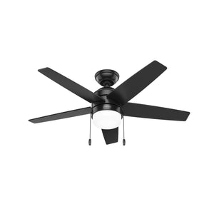 Hunter - 52492 - 44" Ceiling Fan - Bardot - Matte Black
