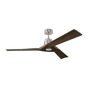 Visual Comfort Fan - 3ALMSM52BS - 52"Ceiling Fan - Alma - Brushed Steel