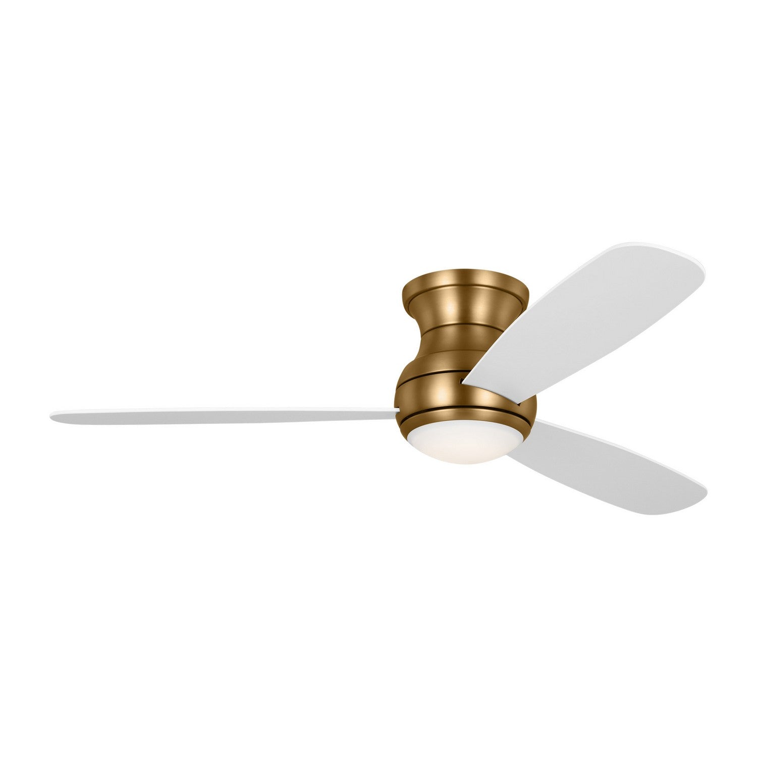 Generation Lighting. - 3OBSHR52SBD - 52"Ceiling Fan - Orbis - Satin Brass