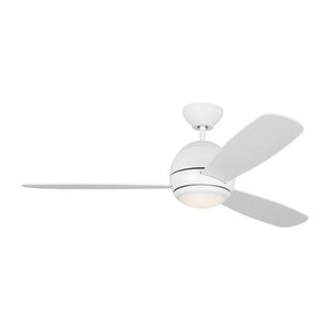 Generation Lighting. - 3OBSR52RZWD - 52"Ceiling Fan - Orbis - Matte White