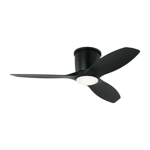 Generation Lighting. - 3TTHR44MBKD - 44" Ceiling Fan - Titus - Midnight Black