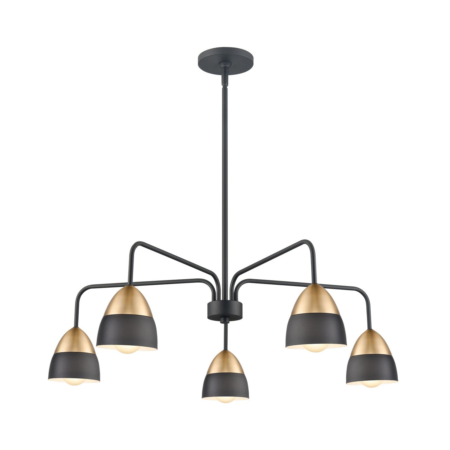 ELK Home - 52228/5 - Five Light Chandelier - Milla - Charcoal Black