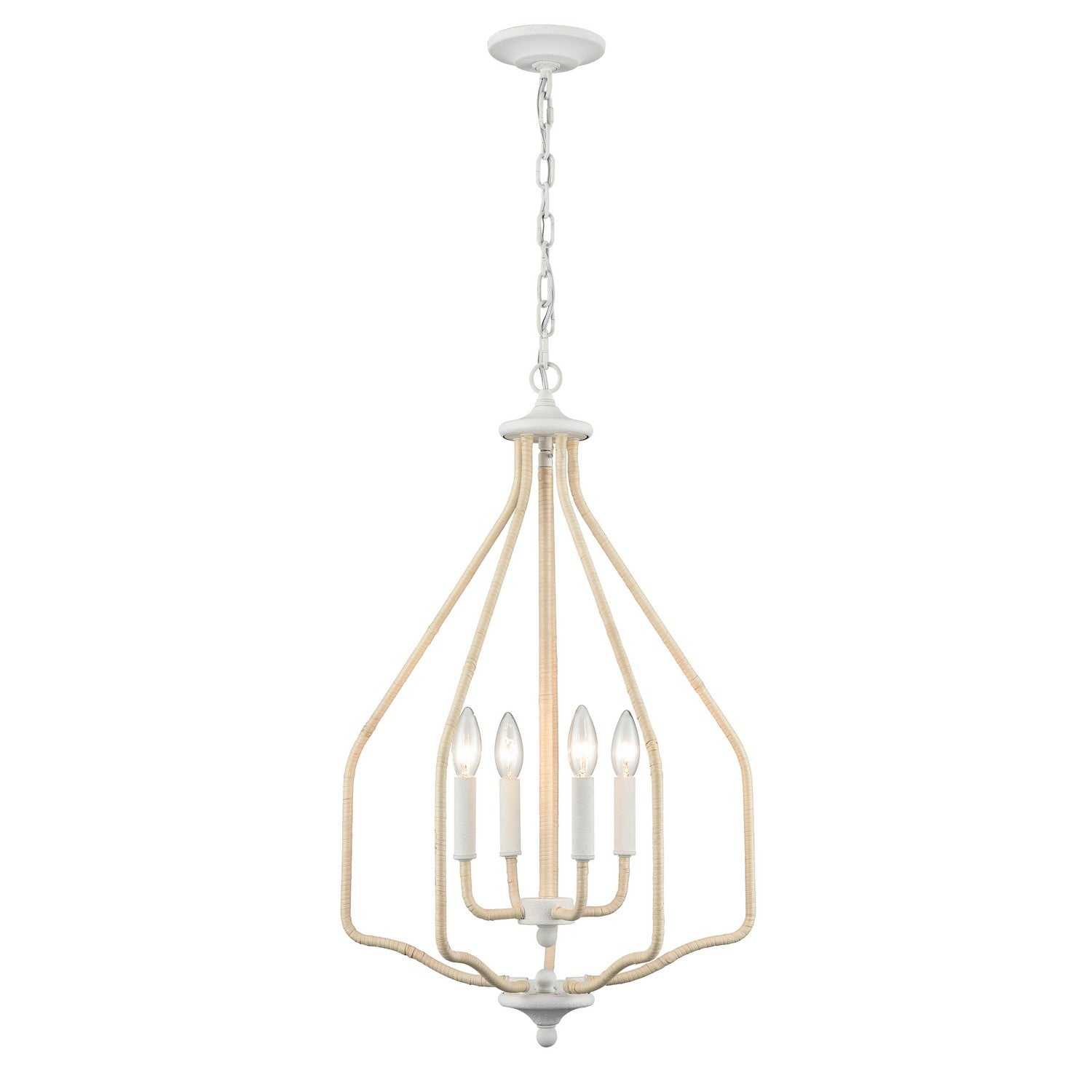 ELK Home - 52276/4 - Four Light Pendant - Breezeway - White Coral