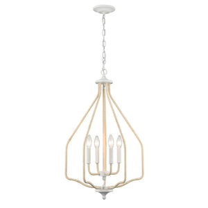 ELK Home - 52276/4 - Four Light Pendant - Breezeway - White Coral