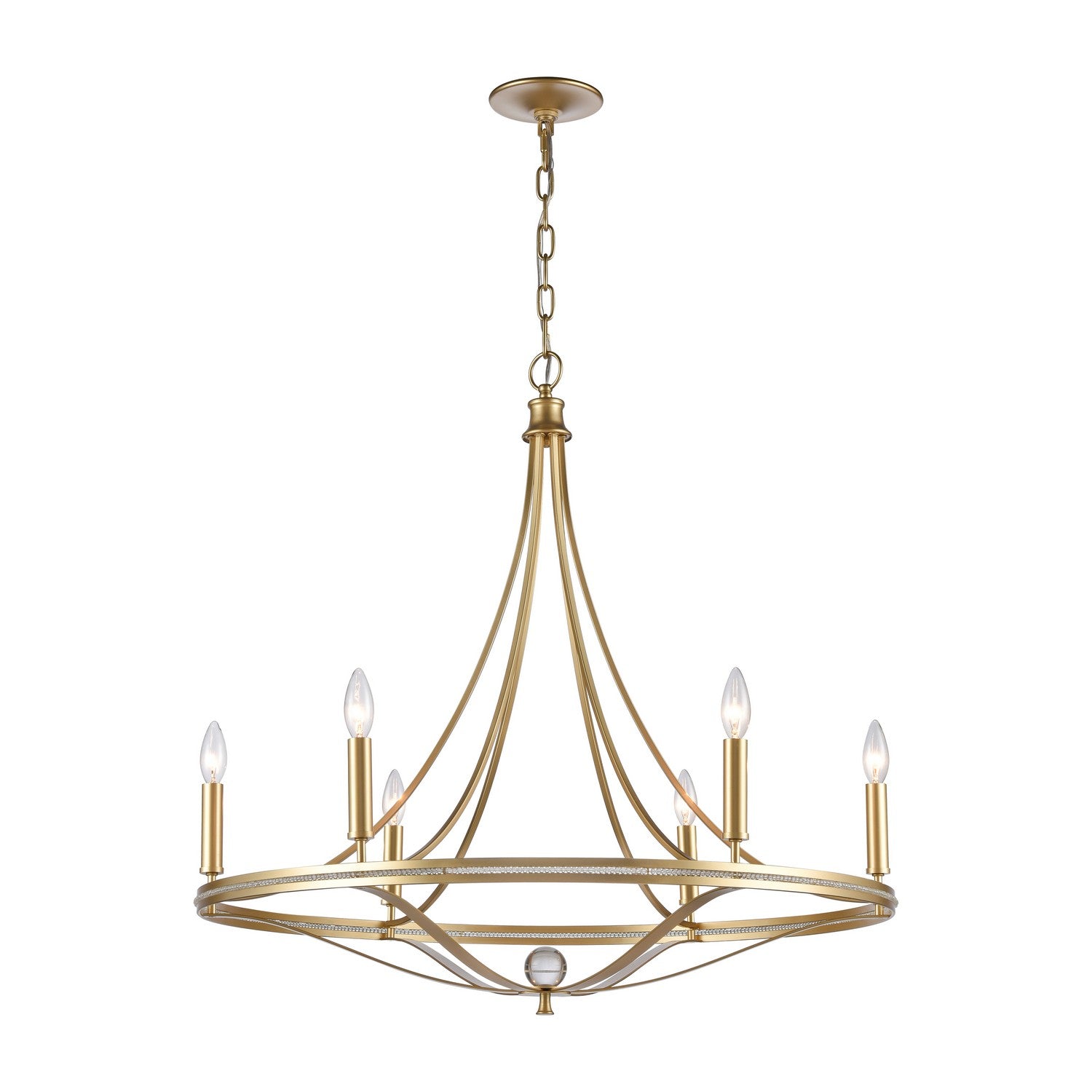 ELK Home - 69485/6 - Six Light Chandelier - Noura - Champagne Gold