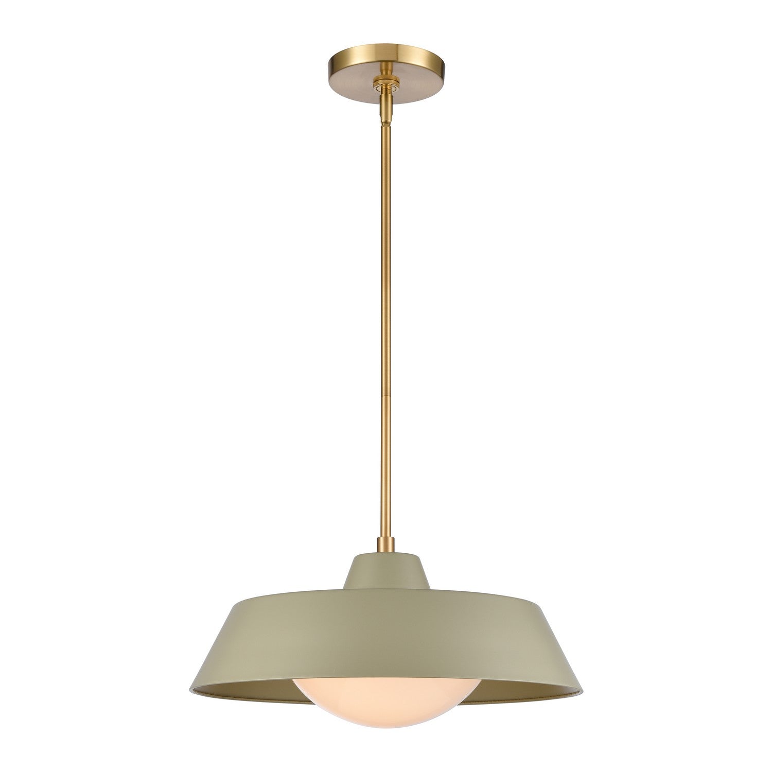 ELK Home - 69545/1 - One Light Pendant - Gilman - Satin Brass