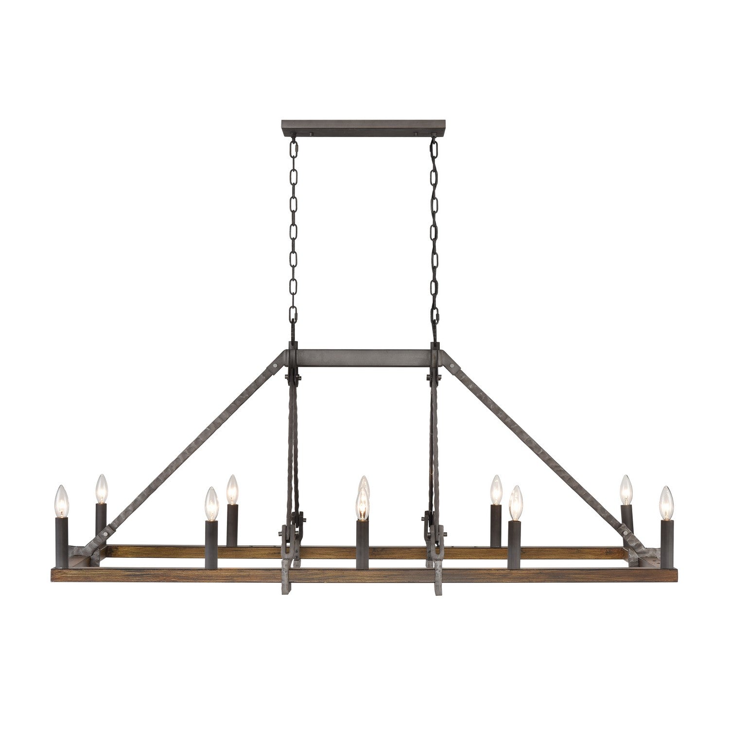 ELK Home - 82289/10 - Ten Light Linear Chandelier - Harwell - Antique Millwood