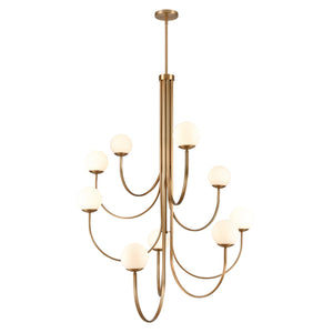 ELK Home - 89681/9 - Nine Light Chandelier - Caroline - Brushed Gold